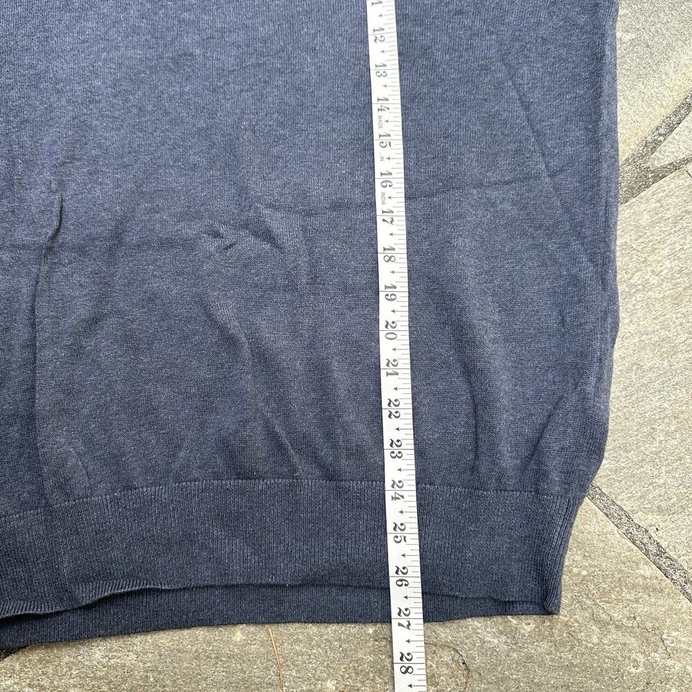 Tommy Hilfiger Sweater Mens Medium Blue Pullover Layering Classic Varsity - Picture 7 of 9
